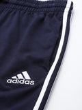 Adidas Solid & Casual Men Track Pants color Black & Navy Blue