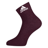 Adidas Ankle Length Cotton Socks Pack of 3 - Mel/Anthra Mel/Coll Navy